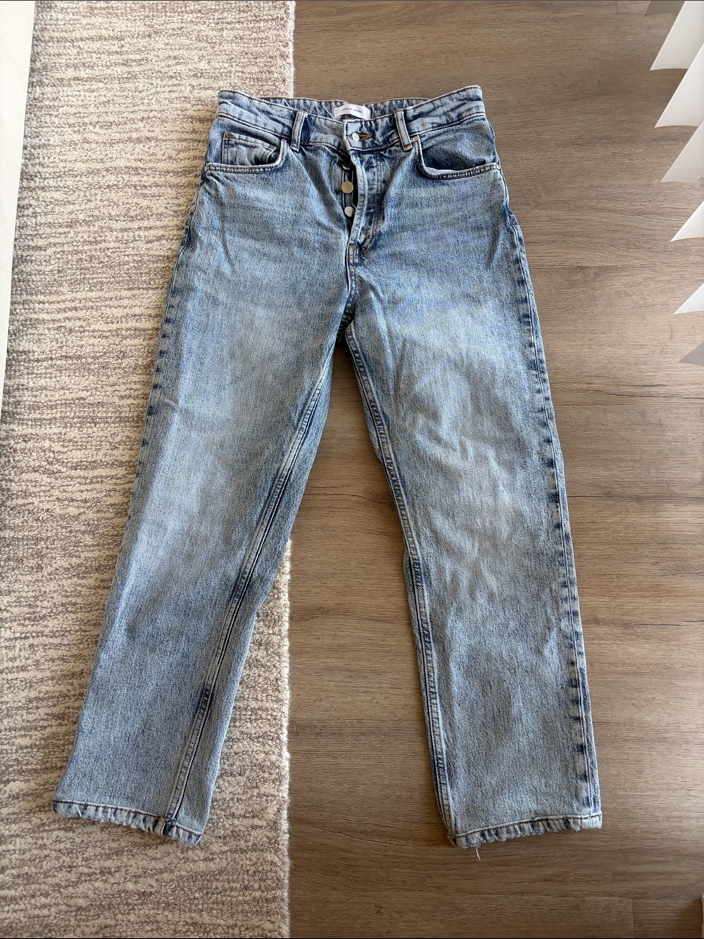 Anine Bing Light Blue Straight-Leg Jeans